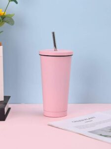 Ly giữ nhiệt kèm ống hút
